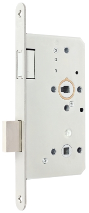 Afbeeldingen van Dom magneet toiletslot, doornmaat 60 mm, 72 x 8 mm, rvs