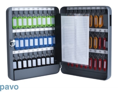 Afbeeldingen van Pavo sleutelkast basic, 300 x 240 x 60 mm, 54 haken