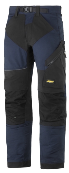 Afbeeldingen van Snickers Workwear FlexiWork, Werkbroek+ 6903 blauw/zwart 56