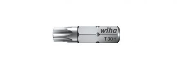 Afbeeldingen van Wiha bit standard 25 mm TORX® tamper resistant (met boring) 1/4