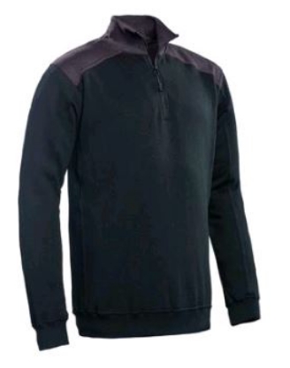Afbeeldingen van Santino zipsweater tokyo zwart/grafiet S