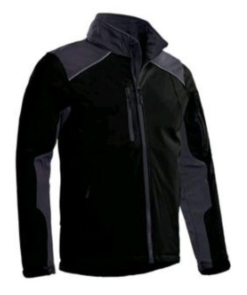 Afbeeldingen van Santino Tour softshell jas zwart/grafiet M
