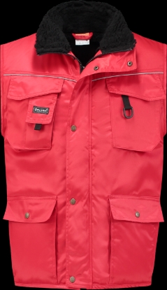 Afbeeldingen van Workman bodywarmer beaver 2144 rood  S