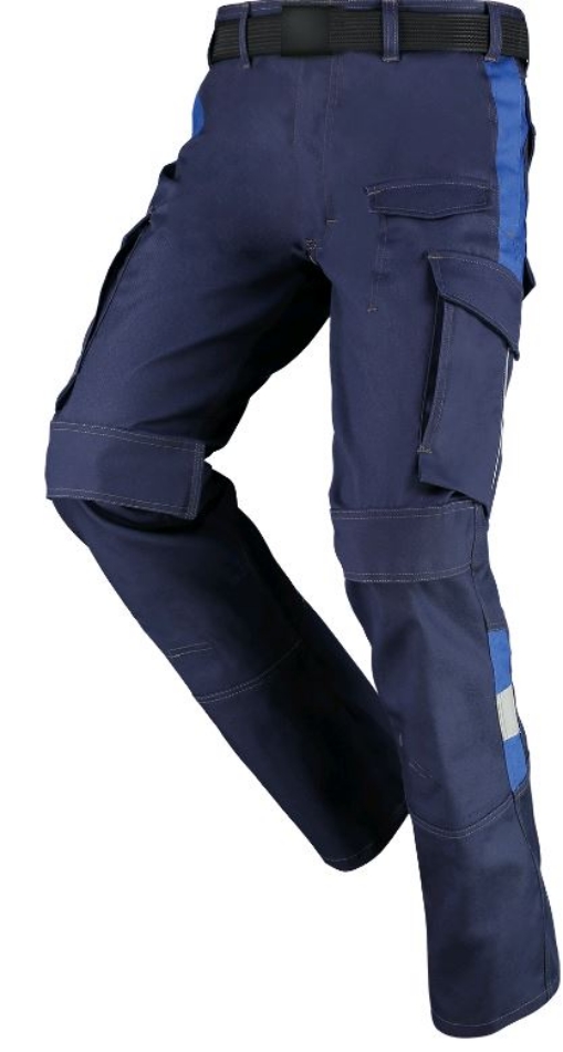 Afbeeldingen van Broek John marine/korenblauw