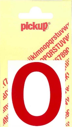 Afbeeldingen van Pickup cyfer 0 60mm rood