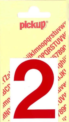 Afbeeldingen van Pickup cyfer 2 60mm rood
