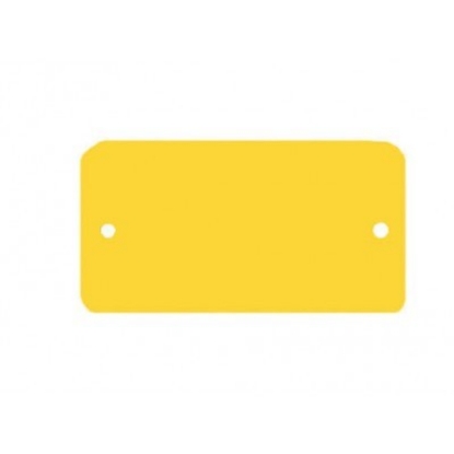 Afbeeldingen van Labels 2-gaats 108x118 geel