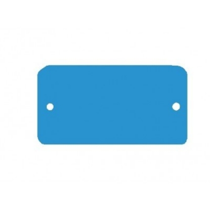 Afbeeldingen van Labels 2-gaats 108x118 blauw