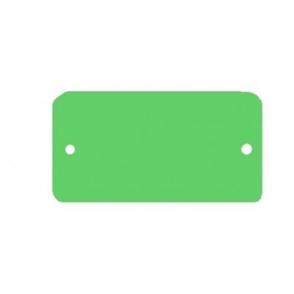 Afbeeldingen van Labels 2-gaats 108x118 groen