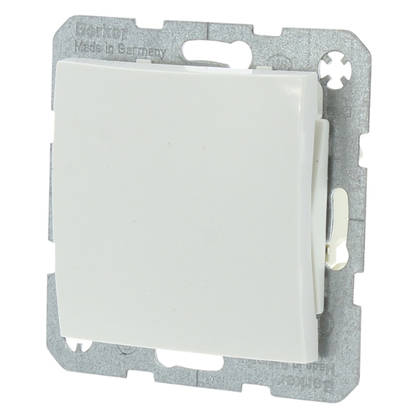 Afbeeldingen van Berker Schakelaar S1 inbouw kruis wit