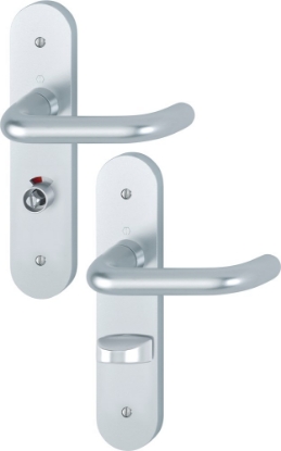 Afbeeldingen van HOPPE Deurkrukgarnituur Paris 138L/3056RF-3 wc63x8 links F1