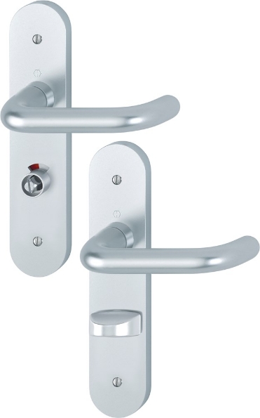 Afbeeldingen van HOPPE Deurkrukgarnituur Paris 138L/3056RF-3 wc63x8 recht F1