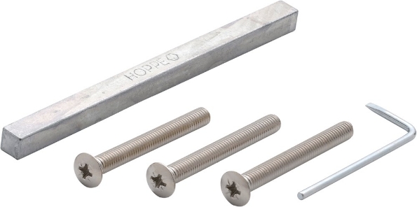 Afbeeldingen van Hoppe bevestigingsset met snelstift voor inbraakwerende deurkrukgarnituren (kruk/kruk)