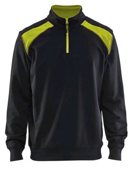 Afbeeldingen van Blåkläder Sweatshirt Bi-Colour met halve rits