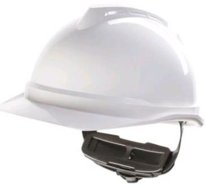 Afbeeldingen van MSA V-Gard ongeventileerde veiligheidshelm met Fas-Trac III binnenwerk 500 wit