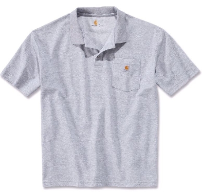 Afbeeldingen van Carhartt Loose fit midweight short-sleeve pocket polo K570 grijs 2XL