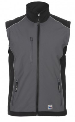 Afbeeldingen van Bodyw. softshell valthe grys/zw.XXS