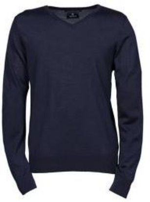 Afbeeldingen van Henbury sweater v-neck navy 4XL