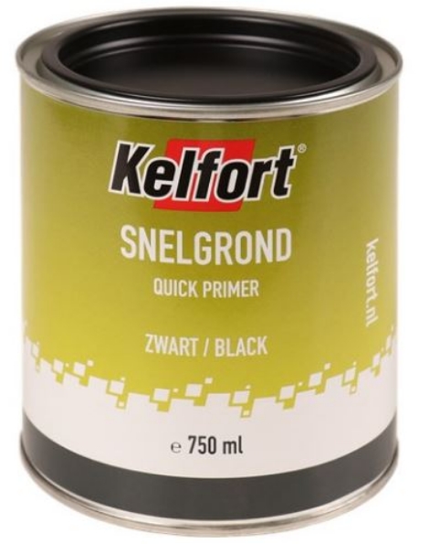 Afbeeldingen van Kelfort Grondverf snelgrond zwart 750ml