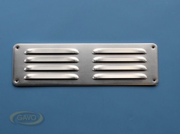 Afbeeldingen van Gavo Schoepenrooster, aluminium 1-3009A 30 x 9 cm, blank