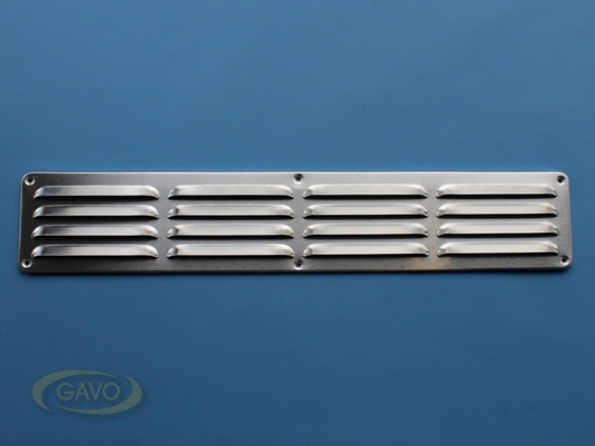 Afbeeldingen van Gavo Schoepenrooster, aluminium 1-5009A 50 x 9 cm, blank