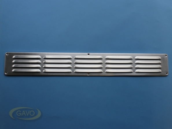 Afbeeldingen van Gavo Schoepenrooster, aluminium 1-6509A 65 x 9 cm, blank