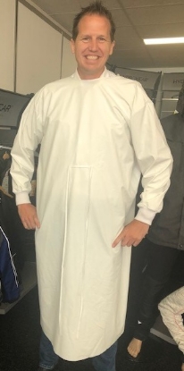 Afbeeldingen van Hydrowear schort antibacterieel stamford wit 2XL/3XL