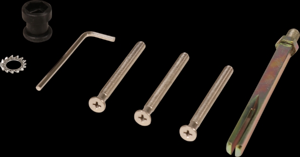 Afbeeldingen van Oxloc Wisselquickstift met schroeven voor duwer /kruk veiligheidsgarnituur deurdikte 54mm