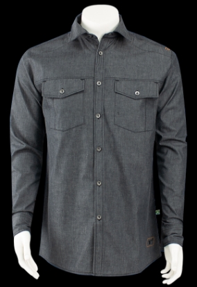 Afbeeldingen van Triffic overhemd denim zwart S