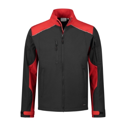Afbeeldingen van Santino softshell tour zwart/rood 2XL