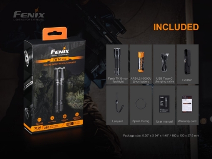 Afbeeldingen van Fenix zaklamp, tk16 v2.0, ledlamp