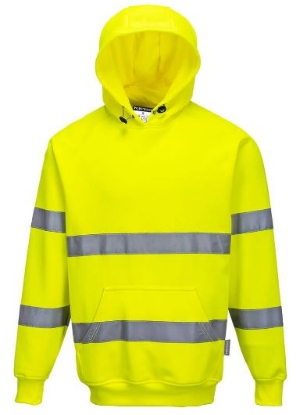 Afbeeldingen van Portwest Sweatshirt hooded hi-vis b304 fluor geel XL