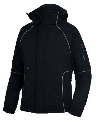 Afbeeldingen van Fhb softshell walter zwart 3XL