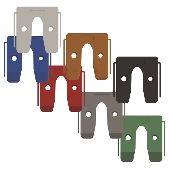 Afbeeldingen van GB Uitvulplaatje met stelpootjes assortiment 7 dikte maten