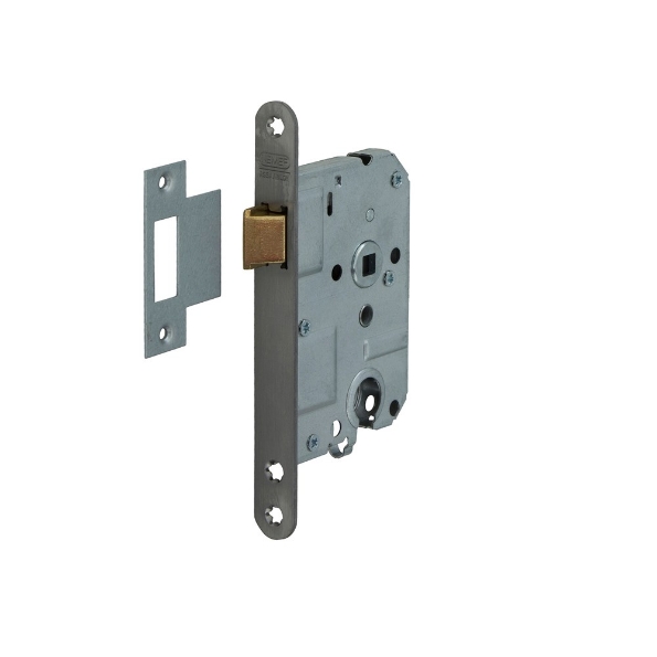 Afbeeldingen van Nemef Cilinderloopslot, PC-uitsparing 1269/37 50 mm RVS Links