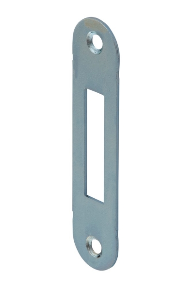 Afbeeldingen van NEMEF Sluitplaat P636 ter behoeve van kastslot ronde hoek gegalvaniseerd verzinkt