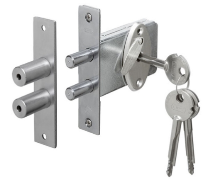 Afbeeldingen van IKON Veiligheidsbijzetslot 3211 set à 2 gelijksluitend SKG2