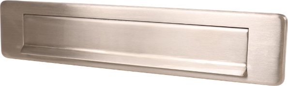 Afbeeldingen van Oxloc Briefplaat mat RVS 350 x 73 