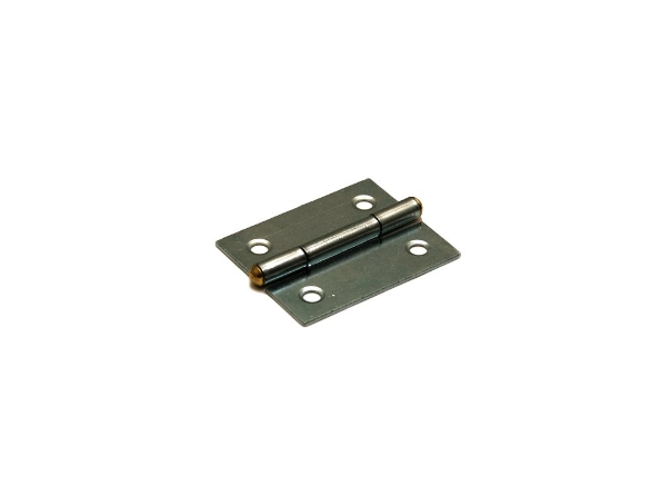 Afbeeldingen van DX Smalscharnier 40 x 32 mm, vaste messing pen, gegalvaniseerd, verzinkt