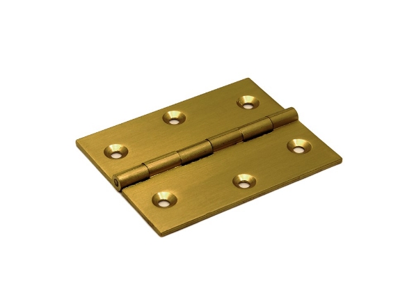 Afbeeldingen van DX Smalscharnier, 60 x 50 mm, vaste pen, messing