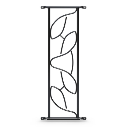 Afbeeldingen van Siertralie Deco 2, 25 x 82.5 cm, op de dag, zwart