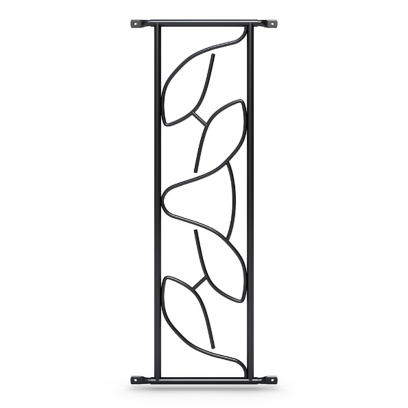 Afbeeldingen van Siertralie Deco 2, 25 x 82.5 cm, op de dag, zwart