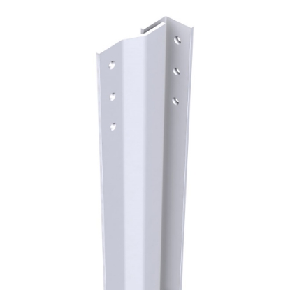 Afbeeldingen van SecuStrip Anti inbraakstrip binnendraaiend Basic, 2050 mm, t.b.v. box-, bergings- en schuurdeuren, wit, ral 9010