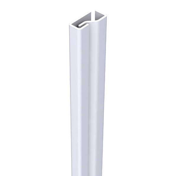 Afbeeldingen van SecuStrip Anti inbraakstrip binnendraaiend Plus, 2300 mm, t.b.v. voordeuren, wit, ral 9010