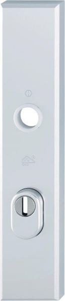 Afbeeldingen van HOPPE Veiligheidsschild recht 2236ZA, pc72, met kerntrekbeveiliging