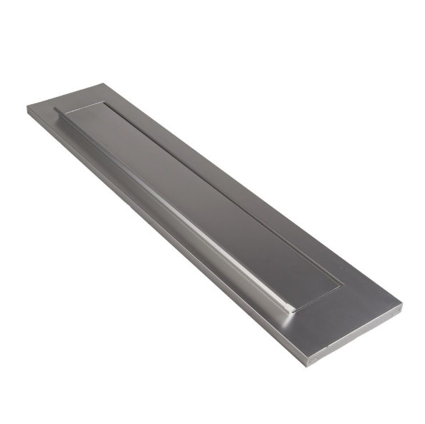 Afbeeldingen van AMI Briefplaat met valklep TA 340 x 73 mm, deurdikte 55-60 mm, zonder veer, f1