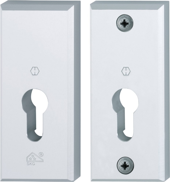 Afbeeldingen van HOPPE Veiligheidsrozetten 27NSA/27-1S rechte hoek deurdikte 37-42mm f1