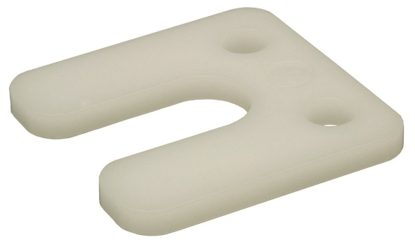 Afbeeldingen van GB Drukplaat met sleuf in zakverpakking 6 mm 70 x 70 mm met sleuf transparant kunstof