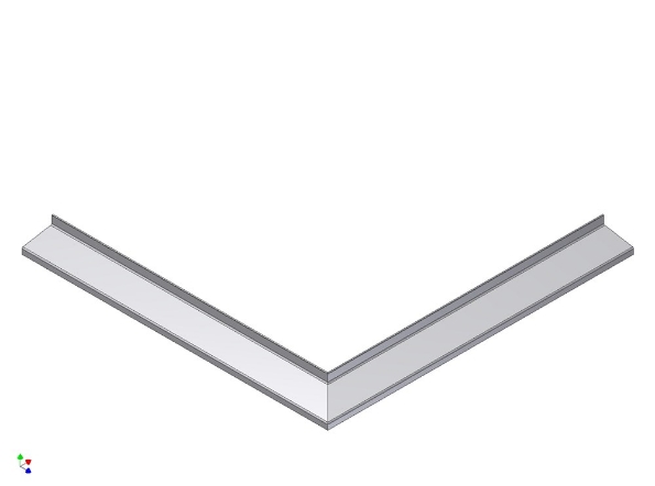 Afbeeldingen van AluArt Waterslagprofiel, hoekstuk uitwendig 50mm