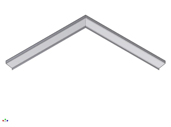 Afbeeldingen van AluArt Waterslagprofiel, hoekstuk inw 40mm